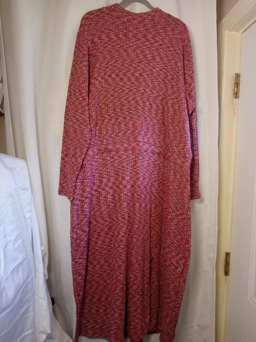 3X G by Giuliana MockNeck Ribbed Heather Knit Sweater Dress